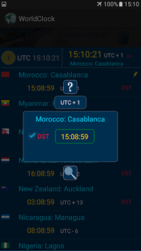 World Clock Pro Screen 2
