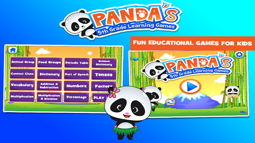 Panda 5th Grade Learning Games androidhappy screenshots 1