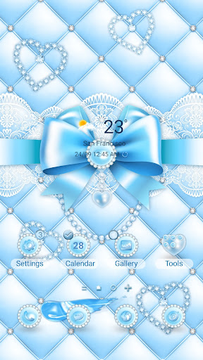 Android application Winter Blue Cushion- Wallpaper screenshort