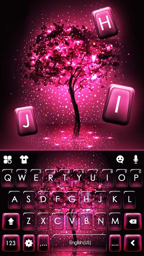 Neon Pink Galaxy キーボードのおすすめ画像5