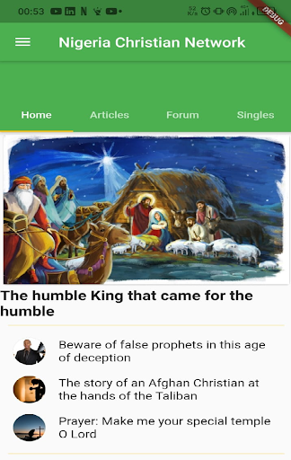 Android application Nigeria Christian Network screenshort