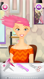 Girls hairstyle salon game