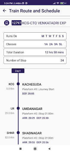 TrackPNRRoutePlatform no  Train Live