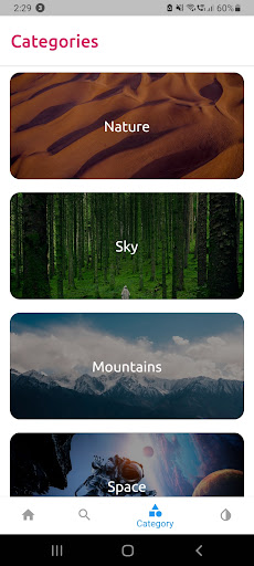 Wallapaper App Screen 2