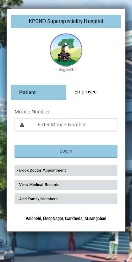 Android application Kpond Superspeciality Hospital screenshort