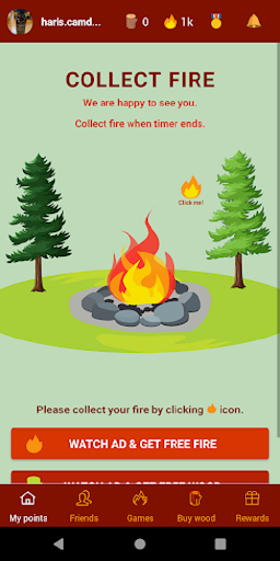 Android application Collect Fire screenshort