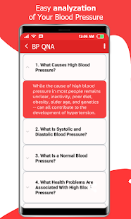 Blood Pressure Diary and Info Screenshot