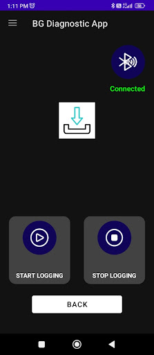 BG Diagnostic App Screen 2