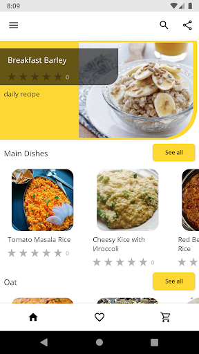 Android application Porridge Recipes screenshort