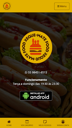 Android application Xeque-Mate Food screenshort