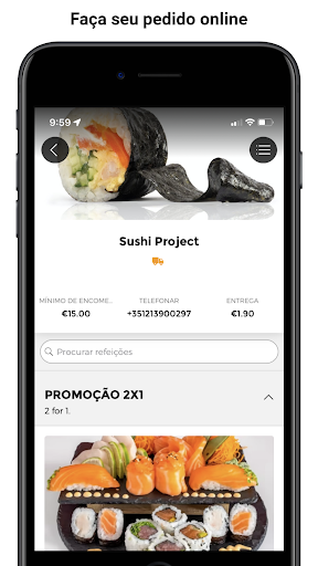 Android application Sushi Project screenshort
