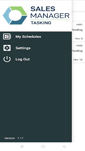 Android application SalesManager Tasking screenshort