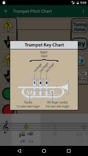 Android application Trumpet Fingering & Tuning screenshort
