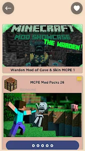 Warden Mod of Cave & Skin MCPE