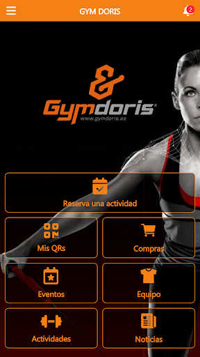 Android application Gymdoris screenshort