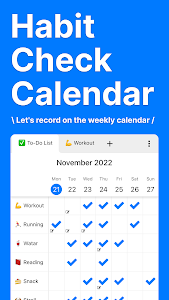 Habit Check Calendar Unknown