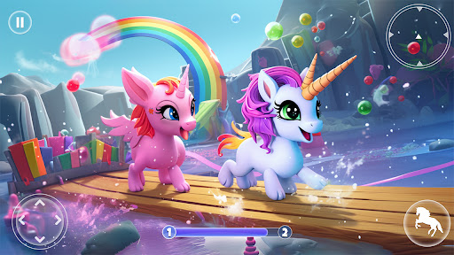 Android application Magical Unicorn Pony Run Games screenshort