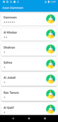 Azan Dammam Screen 2