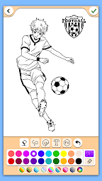 Football coloring book game