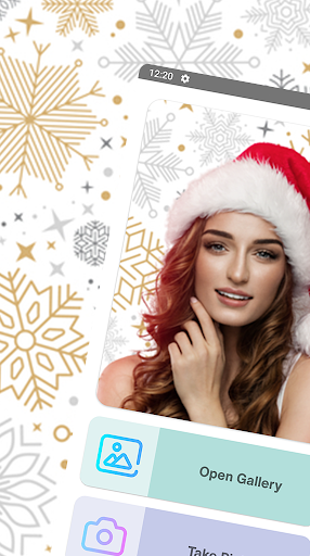 Android application Santa Hat Photo Editor screenshort