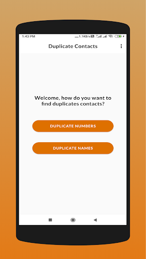 Android application Duplicate Contacts Remover - C screenshort