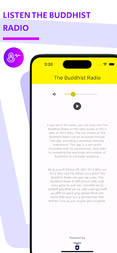 Android application The Buddhist FM screenshort