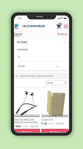 Android application CellStar mobiles screenshort