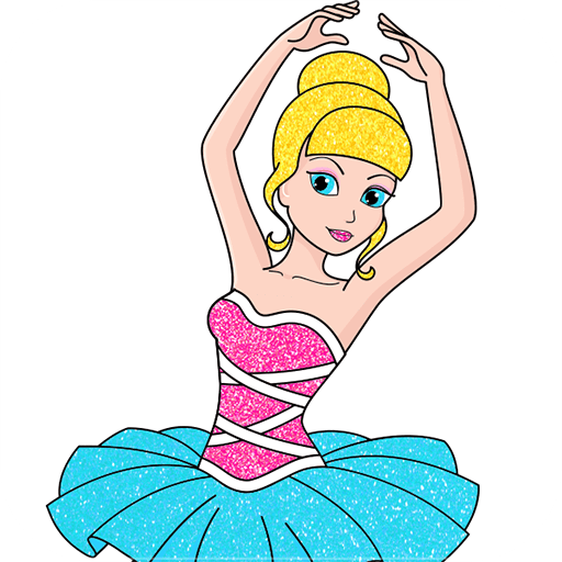 Glitter Ballerina Coloring logo