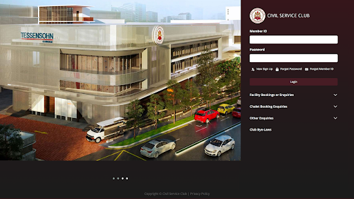 Civil Service Club Screen 3