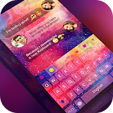 Keyboard -Boto:Colorful Galaxy icon