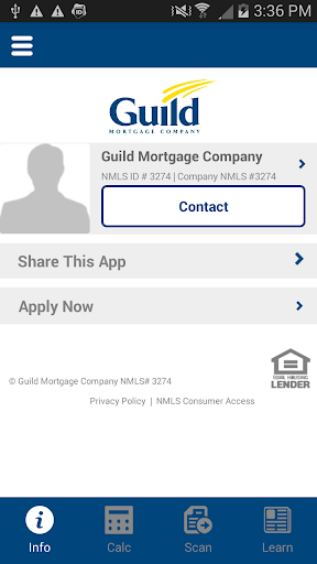 Android application Guild Mortgage My Loan Pro screenshort