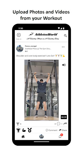 Android application AthletesWorld screenshort