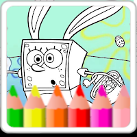 Sponge Book coloring cartoon