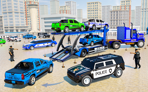 US Police Car Transport Games 1.11 screenshots 2