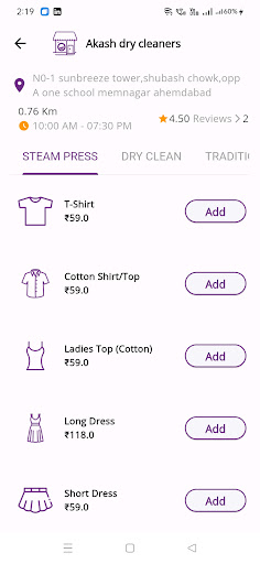 Washlo Customer App Screen 3
