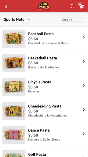 Fun Pasta Fundraising Screen 3