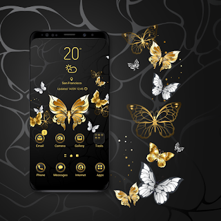 Gold And Silver Butterflies Th