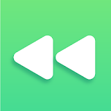 Reverse Video Player & Editor. Rewind a video icon