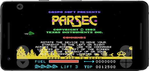 Android application Parsec Reloaded screenshort