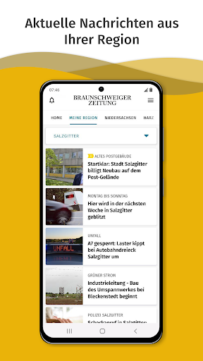 Android application Braunschweiger Zeitung News screenshort