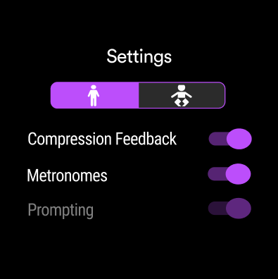 Android application CPR Training Watch screenshort