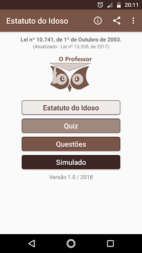 Android application Estatuto da Pessoa Idosa screenshort