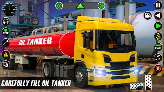 Army Oil Tanker Truck Games
