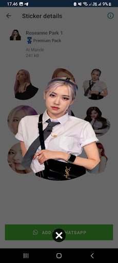 Android application Blackpink sticker for whatsapp screenshort