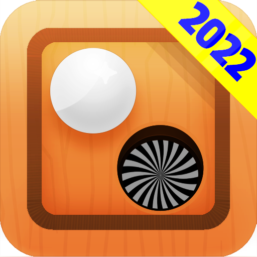 Wooden box labyrinth puzzle logo