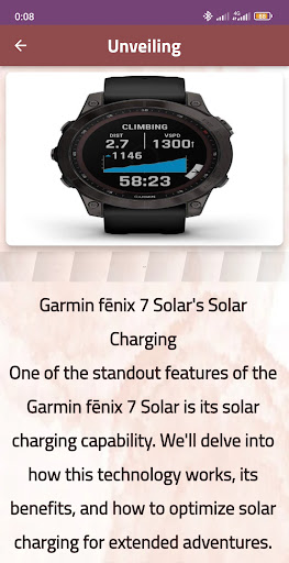 Garmin fēnix 7 Solar guide Screen 3