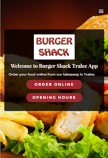 Android application Burger Shack screenshort
