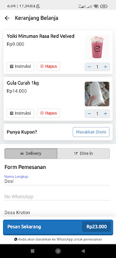 Android application Aplikasi Mojo screenshort