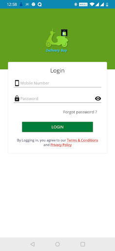 Ocean Corner Delivery Boy App Screen 2