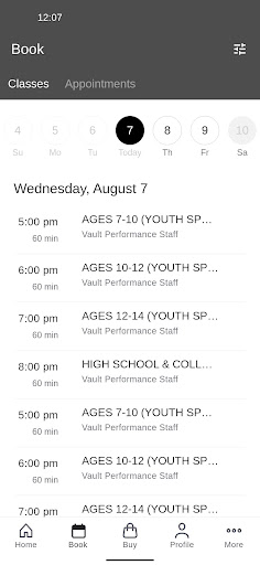 The Vault Performance Screen 2